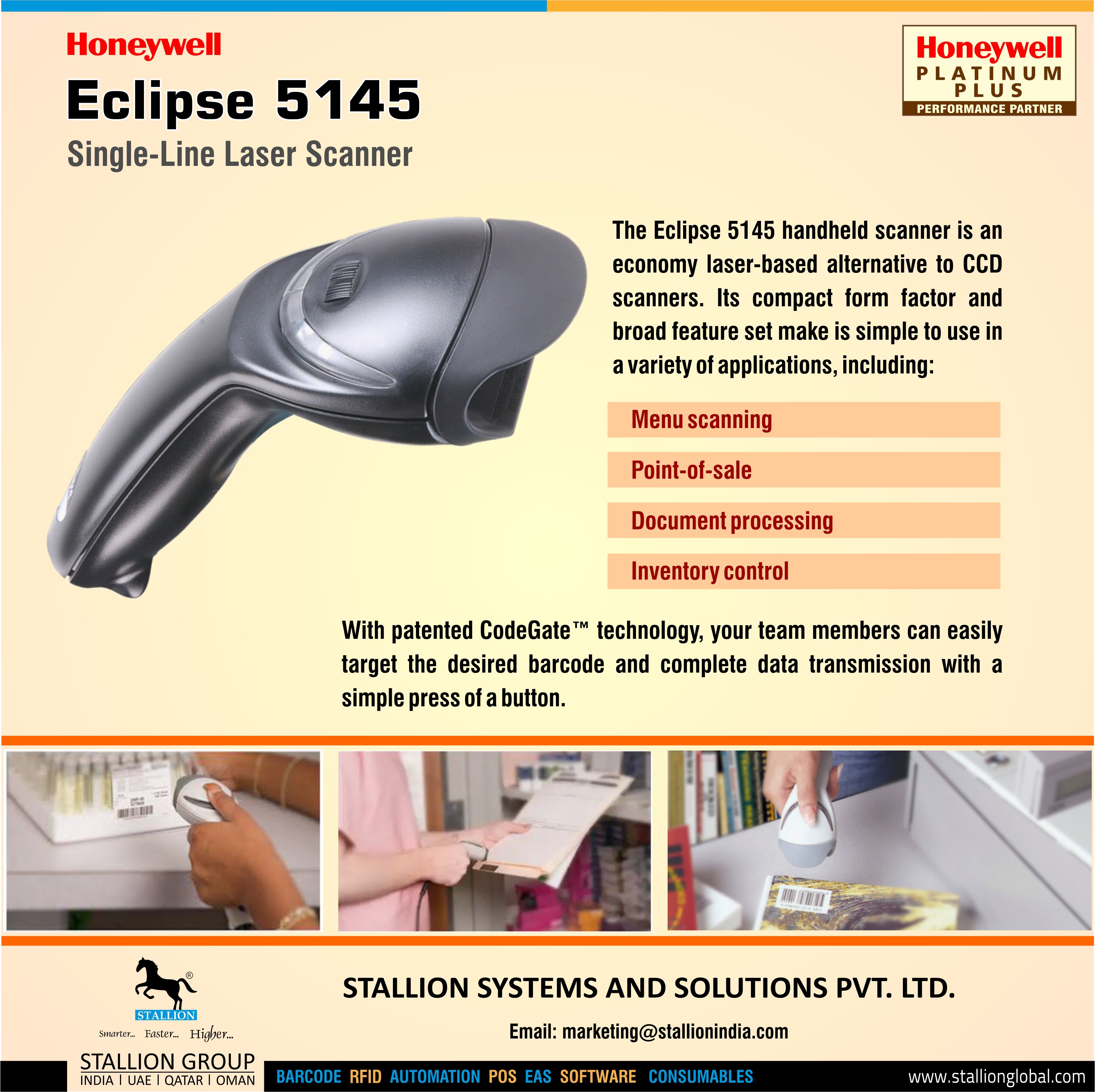 Honeywell Eclipse 5145-Handheld Barcode Scanner Group